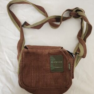 Ecolution Hemp Crossbody Bag 8" x 7"